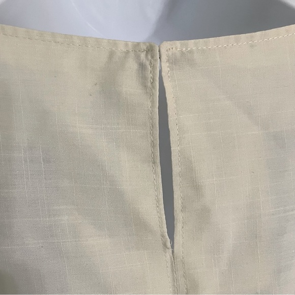 Vintage Handmade Floral Cream Dress - Picture 4 of 13